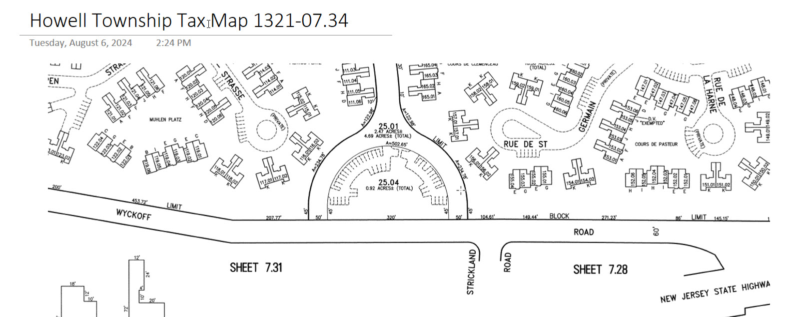 Drawing of Layout of 1 Dag