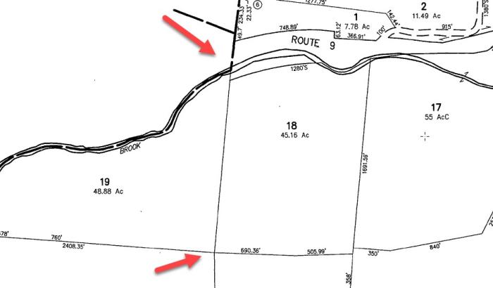 Taxmap info identifying property lines